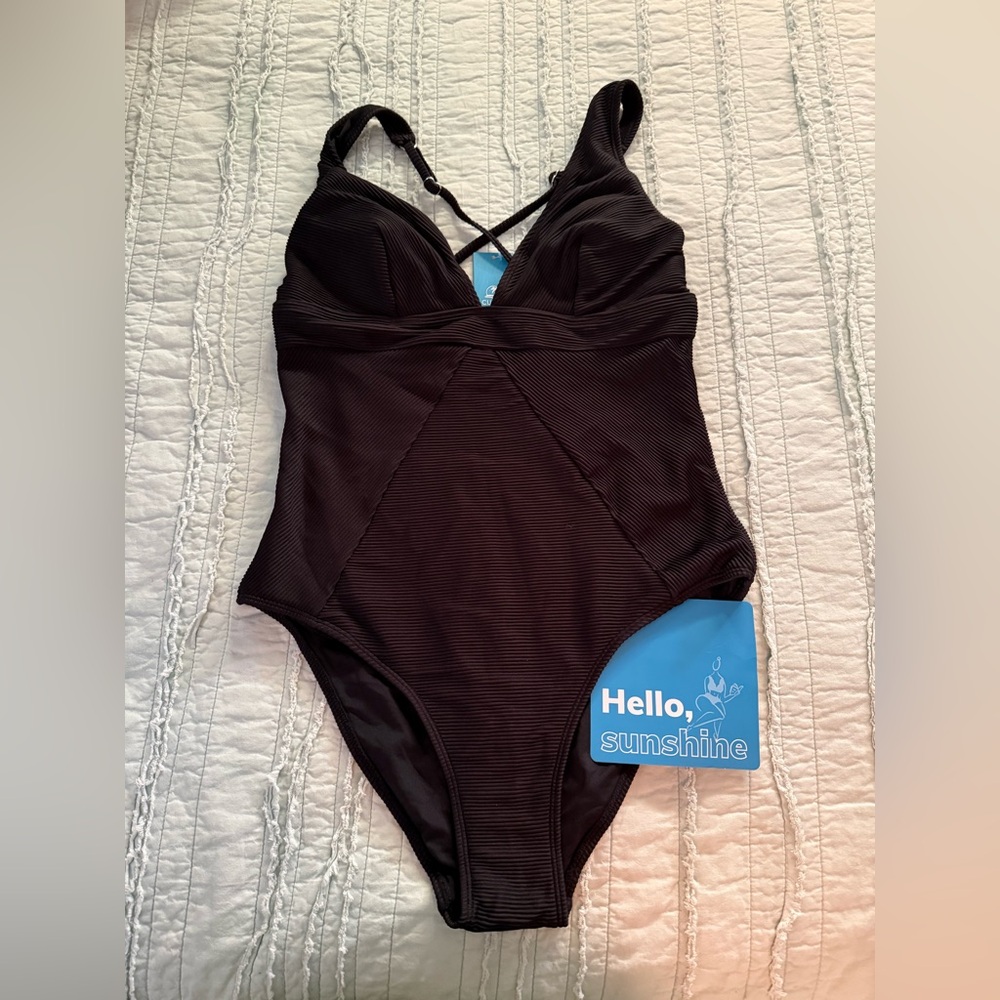 Cupshe Black One Piece Swimsuit